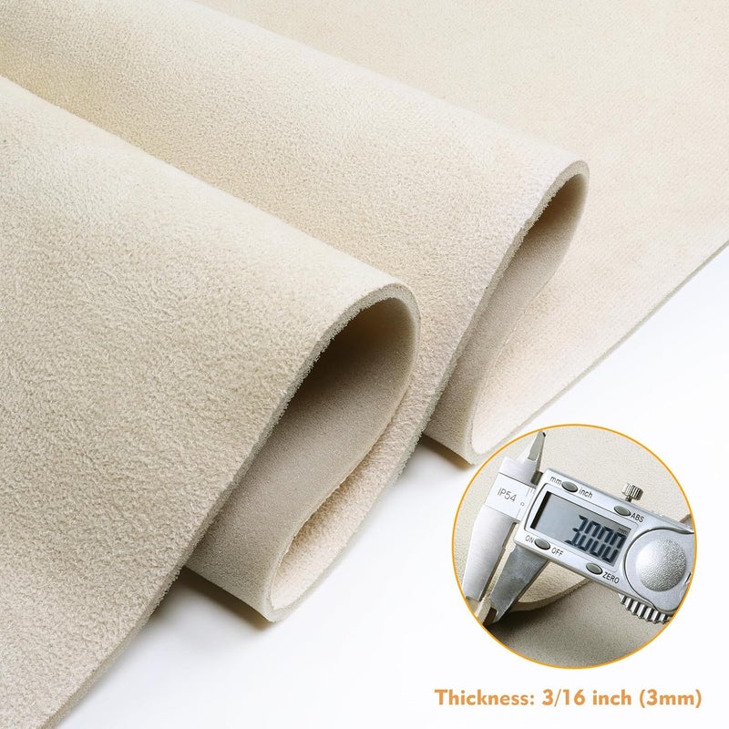4Bang 85" L x 60" W Suede Headliner Fabric with Foam Backing Material 3/16" 3mm Car Headliner Roof Fabric for Automotive,SUV,RV Interior Replacement (Beige, 85inchx60inch) - Image 2